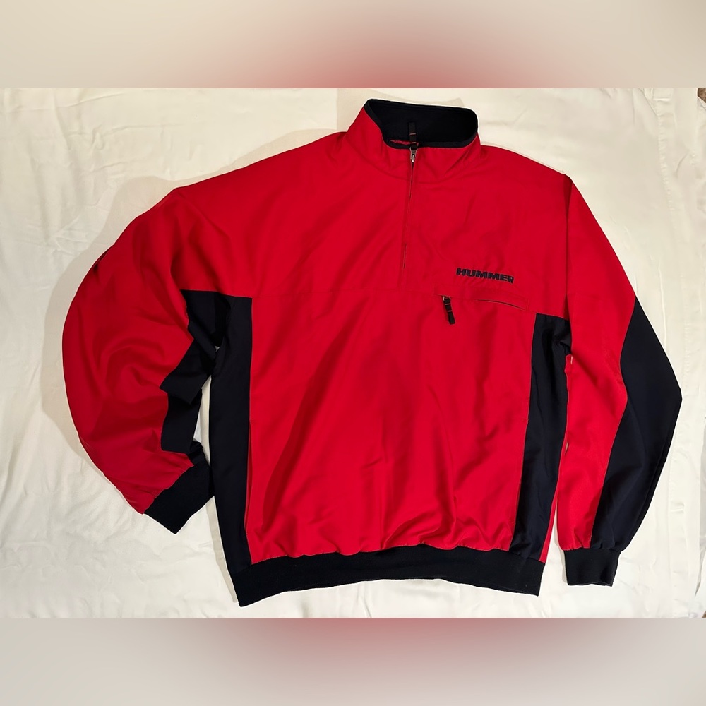 Cutter & Buck Red and Black Hummer Pullover